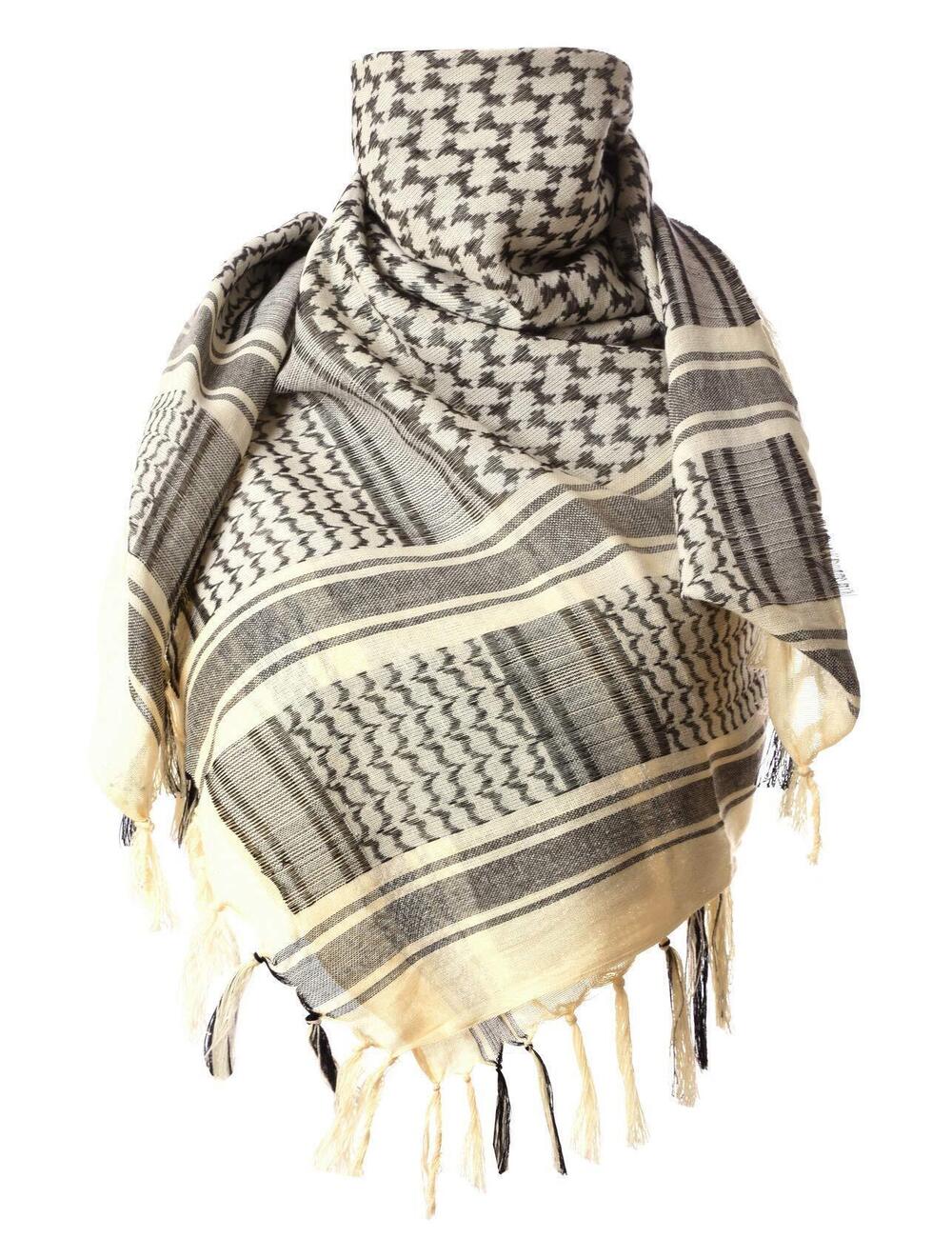 2527 100% Cotton Keffiyeh Tactical Desert Scarf Military Arab Scarf Wrap